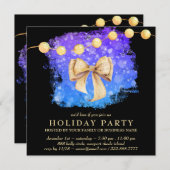 *~* Winter Freeze Weihnachten-Party Einladung (Vorne/Hinten)