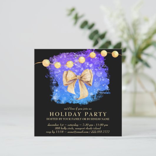 *~* Winter Freeze Weihnachten-Party Einladung (Stehend Vorderseite)