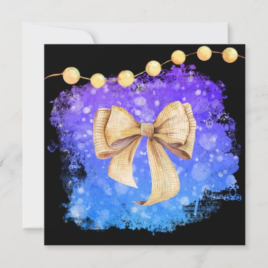 *~* Winter Freeze Weihnachten-Party Einladung (Rückseite)