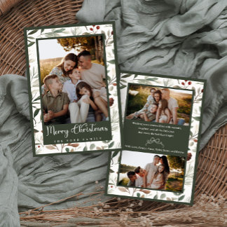 Winter Fresh Christmas Card Einladung