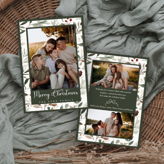 Winter Fresh Christmas Card Einladung