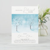 Winter Freshness Probe Dinner Einladung (Stehend Vorderseite)