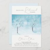 Winter Freshness Probe Dinner Einladung (Vorne/Hinten)