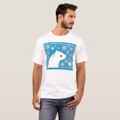 Winter-Frettchen-Shirt T-Shirt (Vorne ganz)