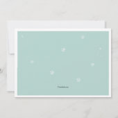 Winter-Freund-Foto-Einladung Einladung (Rückseite)