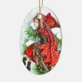 Winter-Freunde - Keramik Ornament (Links)