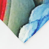 Winter Freunde: Schneemann & Waschbär Joy Design Fleecedecke (Ecke)