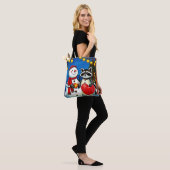 Winter Freunde: Schneemann & Waschbär Joy Design  Tasche (Am Model)