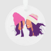 Winter Freunde • Weihnachts-Acrylscheibe Ornament (Rückseite)