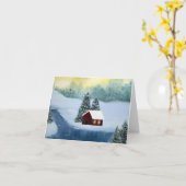 Winter-Friedensfreier raum Notecard Karte (Gelbe Blume)