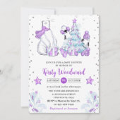 Winter Friends Polar Bear & Pinguins Baby Dusche Einladung (Vorderseite)