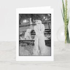 "Winter Friends"-Urlaubskarte - Leere Feiertagskarte