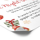 Winter Frohe kleine Weihnachtsspättaucher Poster (Ecke)