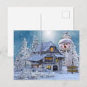 Winter Frohe Weihnachten Postkarte (Vorne/Hinten)