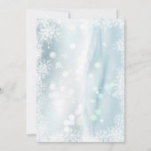 Winter Frohe Weihnachten Snowman Watercolor Baby S Einladung (Rückseite)