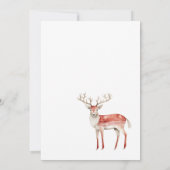 Winter Frohe Weihnachten Wasserfarbe Baby Dusche M Einladung (Rückseite)