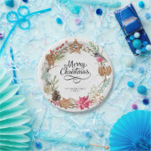 Winter Frohe Weihnachts-Party Pappteller (Party)