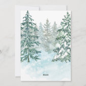 Winter Frohe Weihnachtskarte Feiertagskarte (Rückseite)