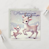 Winter Frolic Karte (Vorderseite/Rückseite Beispiel)