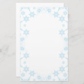 Winter Frost Eiskrem Grenzen Weihnachtsbrief Briefpapier (Vorne/Hinten)