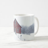 Winter Frost mit Scheune Kaffeetasse (VorderseiteRechts)