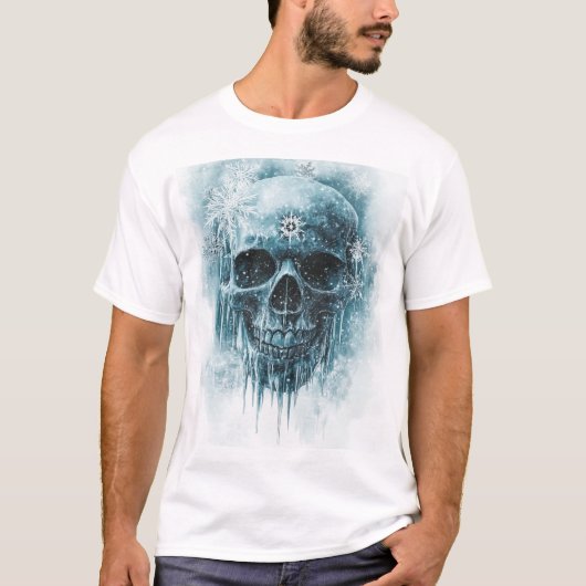 Winter Frost Skull T-Shirt (Vorderseite)