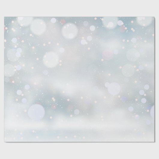 Winter Frost und Schnee Geschenkpapier (Flach)