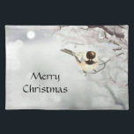 Winter Frosty Tree Chickadee Bird Christmas Place Stofftischset<br><div class="desc">Wenn Sie die traditionellen Dinge der Weihnachten mögen wie winterlich,  frostig,  Bäume und niedlich,  wenig,  freundlich,  Vögel; Chickadees in diesem Fall. Dann ist das die Kunst für Sie</div>