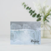 Winter Frozen American Falls | Niagara Deep Freeze Postkarte (Stehend Vorderseite)