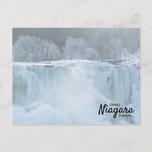 Winter Frozen American Falls | Niagara Deep Freeze Postkarte (Vorderseite)
