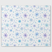 Winter Frozen Tale Wrapping Paper Geschenkpapier (Flach)