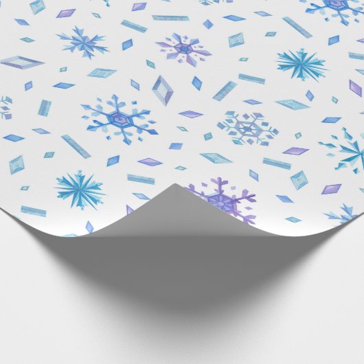 Winter Frozen Tale Wrapping Paper Geschenkpapier (Ecke)