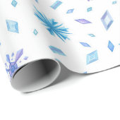 Winter Frozen Tale Wrapping Paper Geschenkpapier (Rolleneckpunkt)