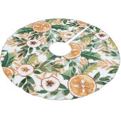 Winter_fruit_nature_22 Polyester Weihnachtsbaumdecke (Schrägansicht)