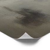 Winter-Fuchs-Kunst Druckbares Moody-Waldtier Poster (Ecke)