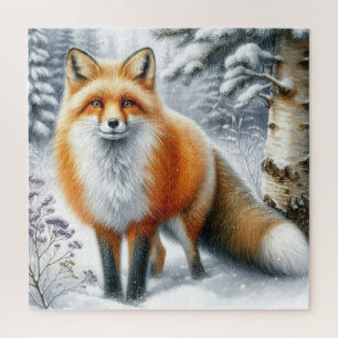 Winter-Fuchs-Puzzle Puzzle