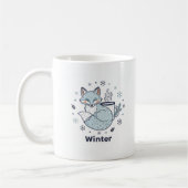 Winter-Fuchs-Tasse – Keramiktasse mit süßen Schnee Kaffeetasse (Links)