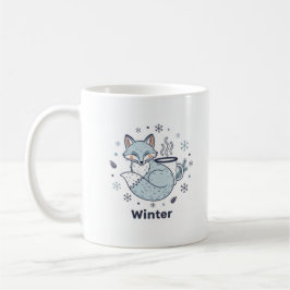 Winter-Fuchs-Tasse – Keramiktasse mit süßen Schnee Kaffeetasse