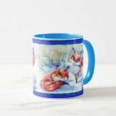 Winter-Füchse, Winter-Füchse Tasse (VorderseiteRechts)