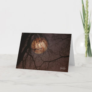 Winter Full Moon notecard Dankeskarte