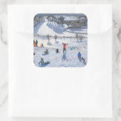 Winter Fun Chatsworth 2010 Quadratischer Aufkleber (Tasche)
