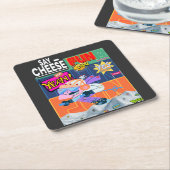 Winter Fun Yeah! Rechteckiger Pappuntersetzer (angewinkelt)