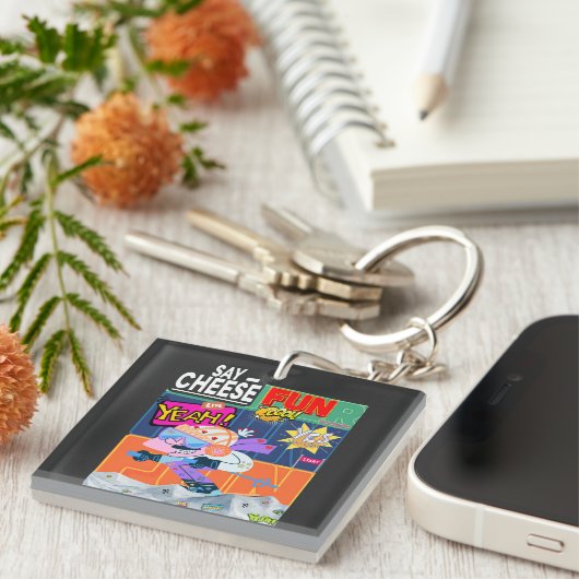 Winter Fun Yeah!  Schlüsselanhänger (Vorderseite rechts)