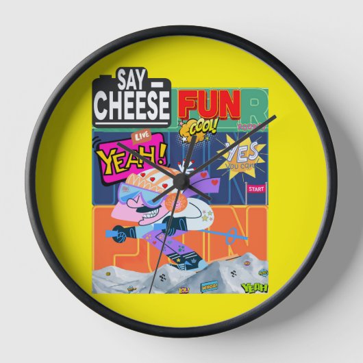 Winter Fun Yeah! Uhr (Vorderseite)