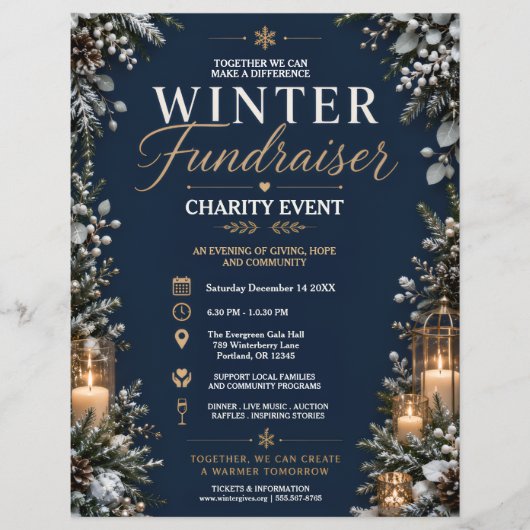 Winter-Fundraising-Poster Flyer (Vorne)