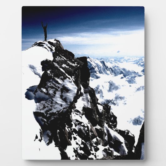 Winter für Bergsteiger Fotoplatte (Vorderseite)