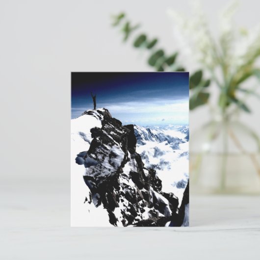 Winter für Bergsteiger Postkarte (Stehend Vorderseite)