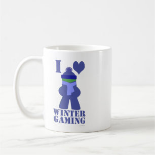 Winter Gamer Frozen Meeple Spaß Sprichwort Kaffeetasse