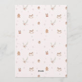 Winter-Gebäck-Babyparty fürs Kleine Einladung (Rückseite)