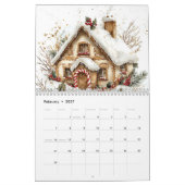 Winter-Gebäckhäuser Kalender (Feb 2027)